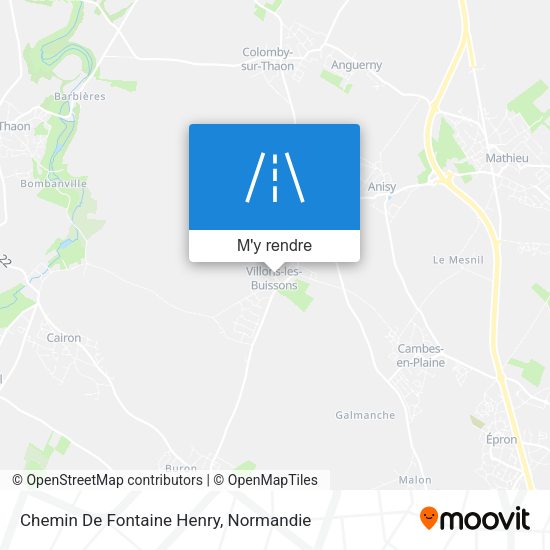 Chemin De Fontaine Henry plan