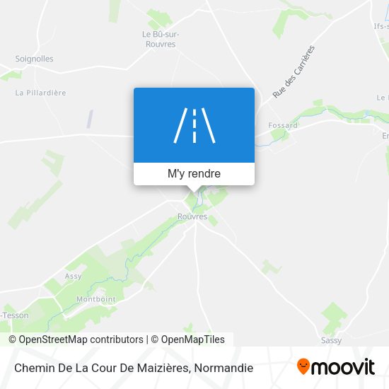 Chemin De La Cour De Maizières plan