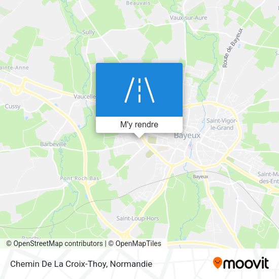Chemin De La Croix-Thoy plan