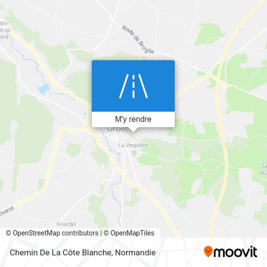 Chemin De La Côte Blanche plan