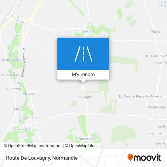 Route De Louvagny plan