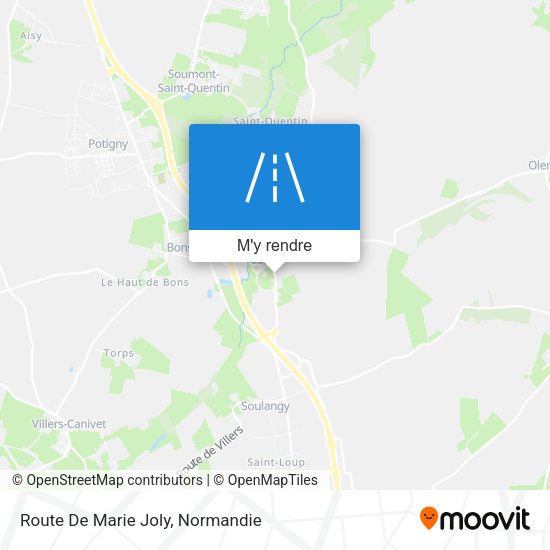 Route De Marie Joly plan