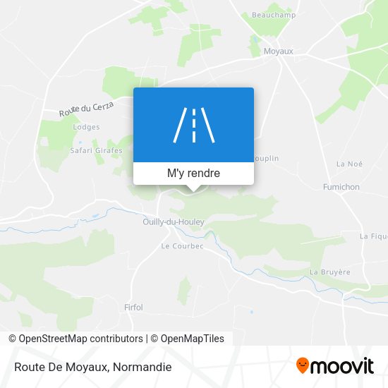 Route De Moyaux plan