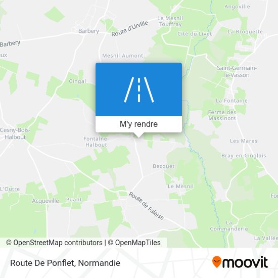 Route De Ponflet plan