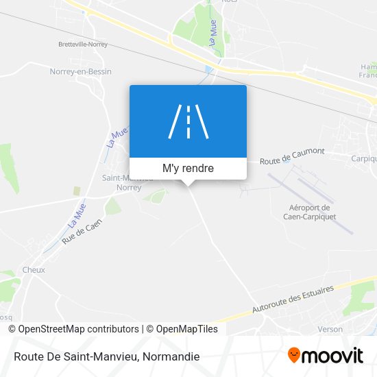 Route De Saint-Manvieu plan