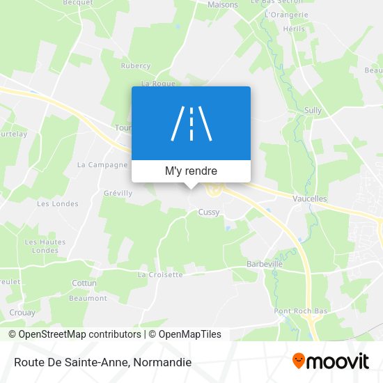 Route De Sainte-Anne plan