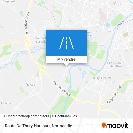 Route De Thury-Harcourt plan