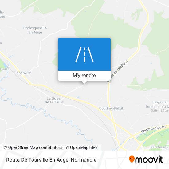 Route De Tourville En Auge plan