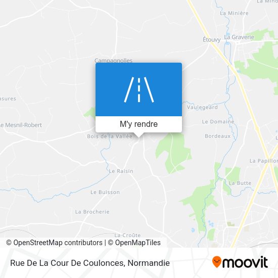 Rue De La Cour De Coulonces plan