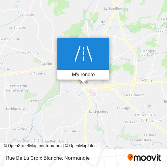 Rue De La Croix Blanche plan