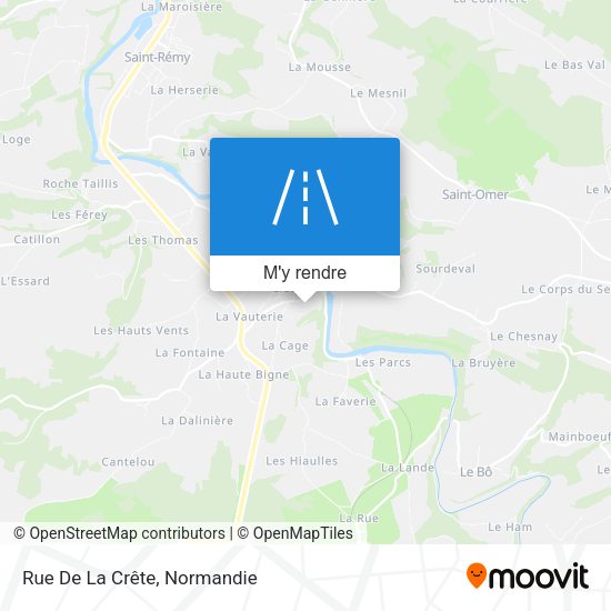 Rue De La Crête plan