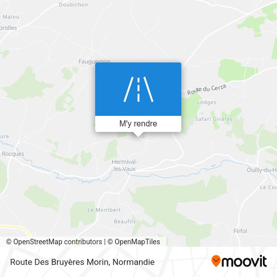 Route Des Bruyères Morin plan