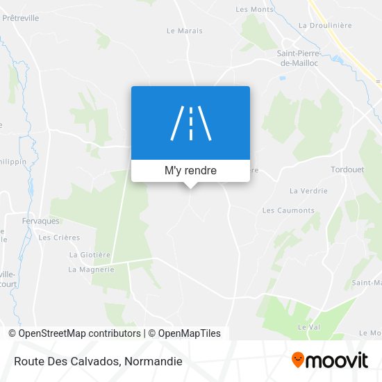 Route Des Calvados plan