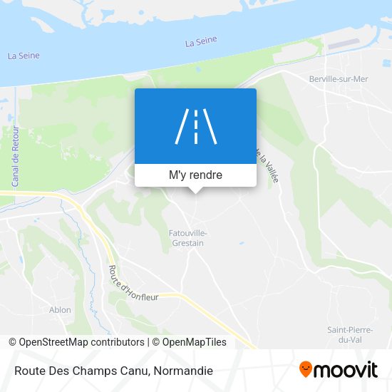 Route Des Champs Canu plan