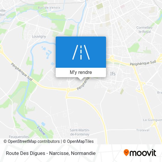 Route Des Digues - Narcisse plan
