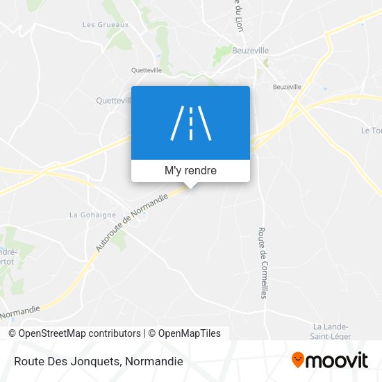 Route Des Jonquets plan