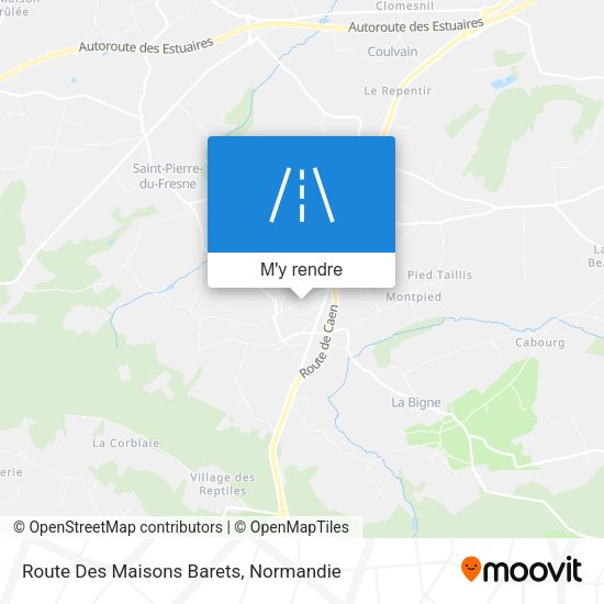 Route Des Maisons Barets plan