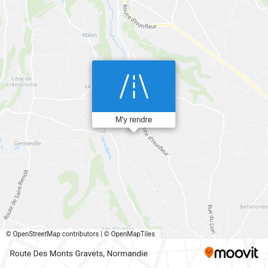 Route Des Monts Gravets plan