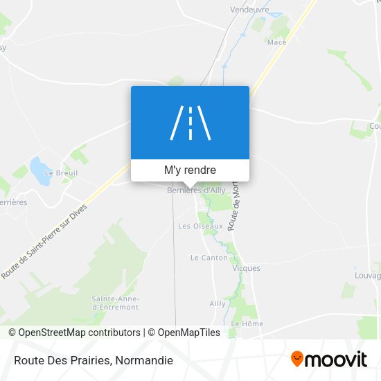 Route Des Prairies plan