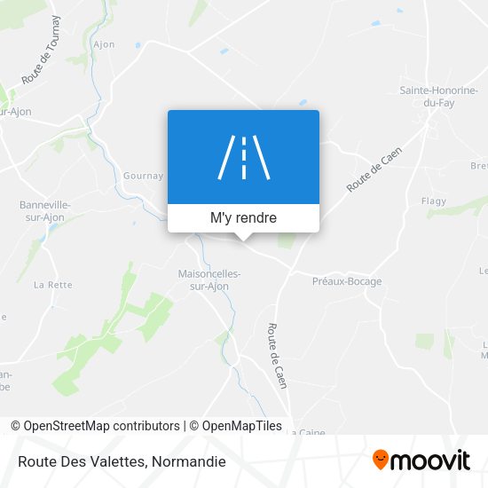 Route Des Valettes plan