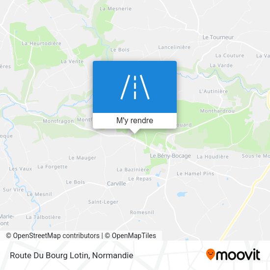 Route Du Bourg Lotin plan