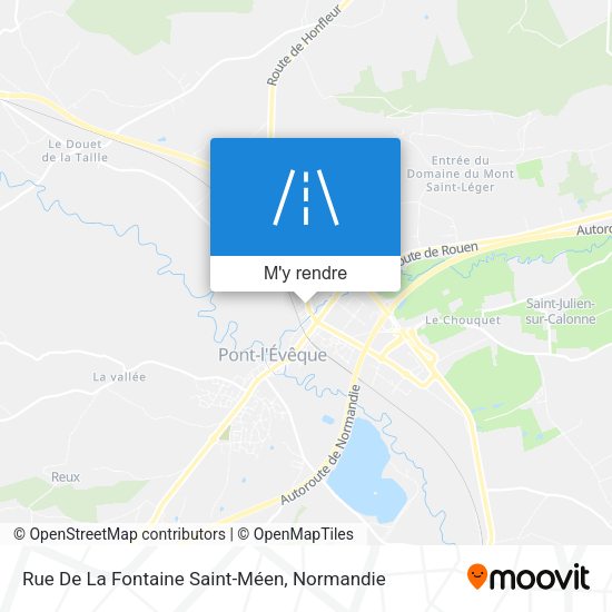 Rue De La Fontaine Saint-Méen plan