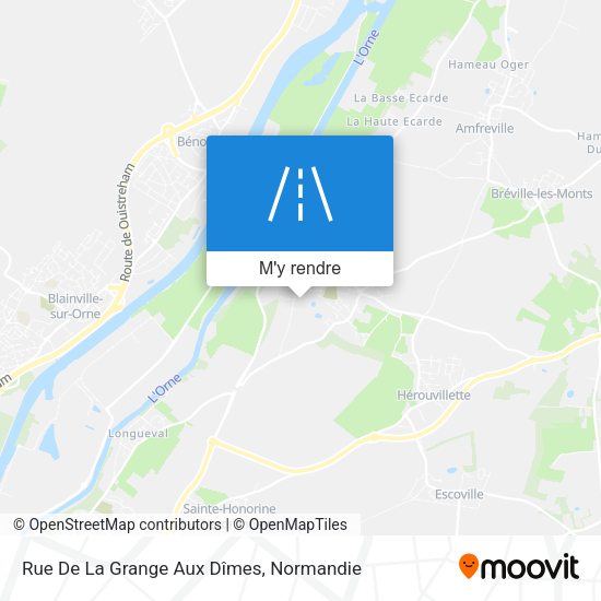 Rue De La Grange Aux Dîmes plan