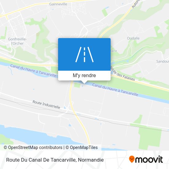 Route Du Canal De Tancarville plan