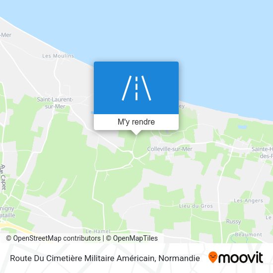 Route Du Cimetière Militaire Américain plan