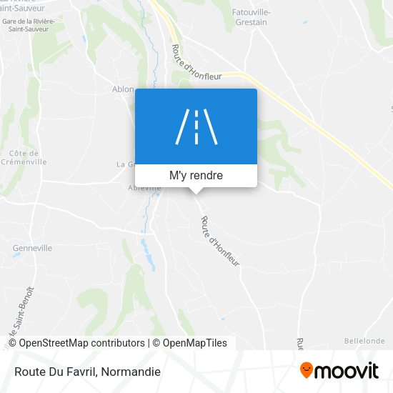 Route Du Favril plan