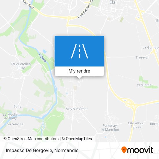 Impasse De Gergovie plan
