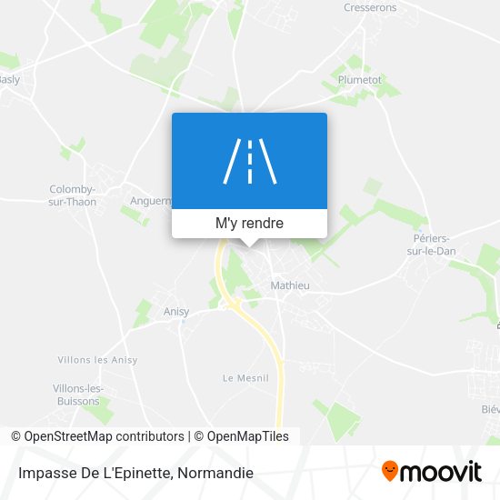 Impasse De L'Epinette plan