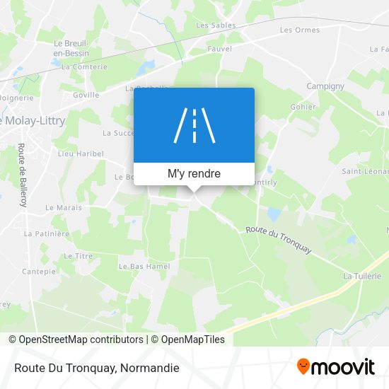 Route Du Tronquay plan