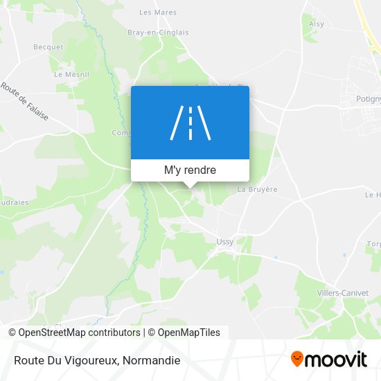 Route Du Vigoureux plan