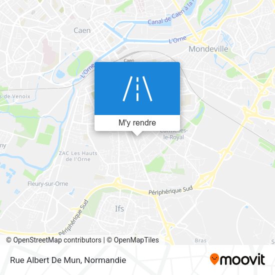 Rue Albert De Mun plan