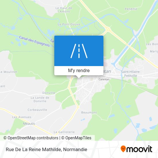 Rue De La Reine Mathilde plan
