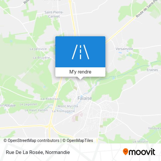 Rue De La Rosée plan
