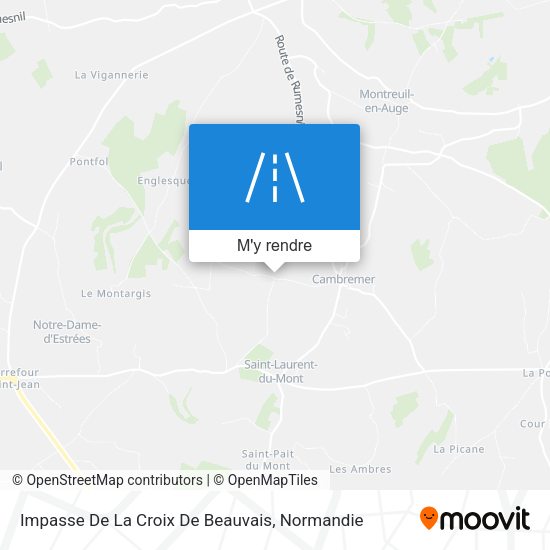 Impasse De La Croix De Beauvais plan