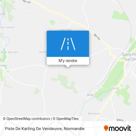Piste De Karting De Vendeuvre plan