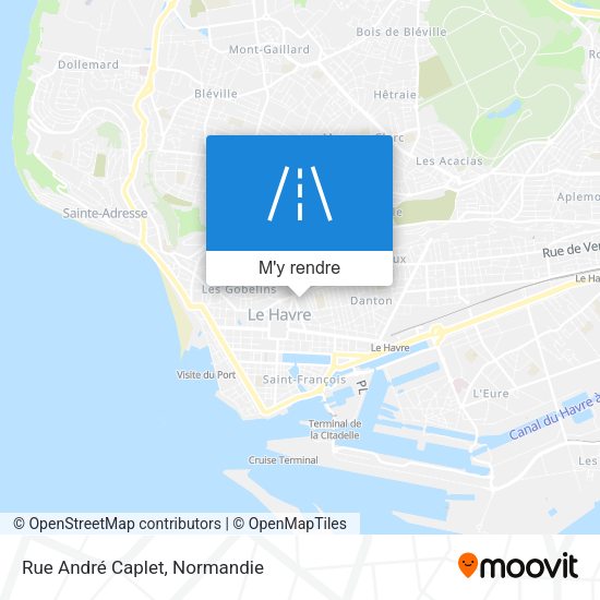 Rue André Caplet plan