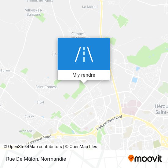 Rue De Mâlon plan
