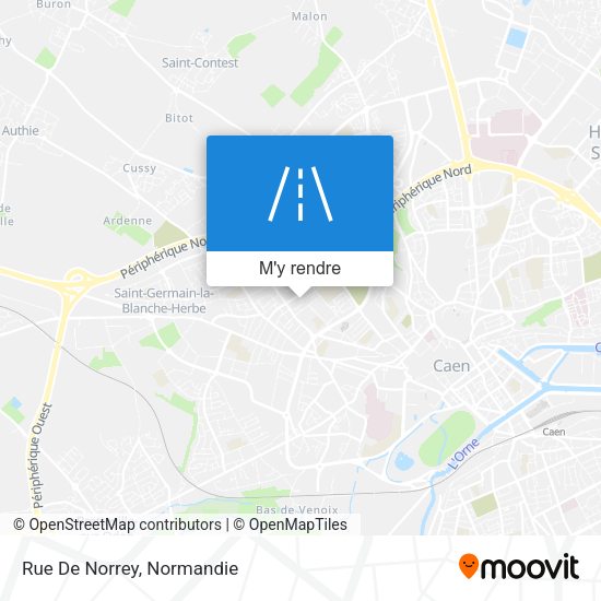Rue De Norrey plan