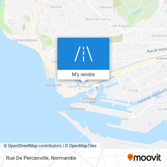 Rue De Percanville plan