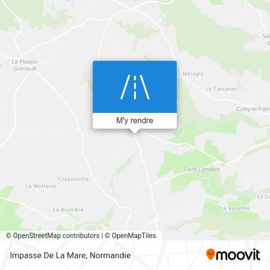 Impasse De La Mare plan