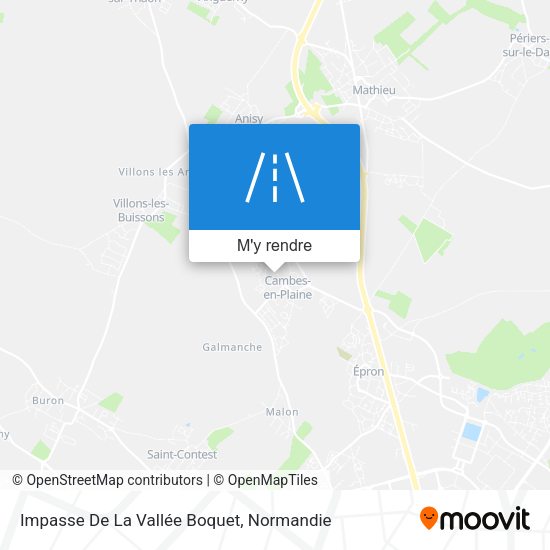 Impasse De La Vallée Boquet plan