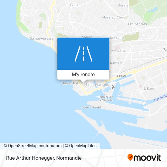Rue Arthur Honegger plan