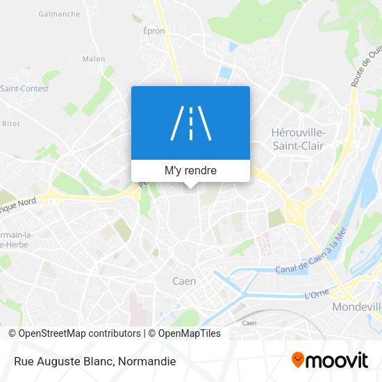 Rue Auguste Blanc plan