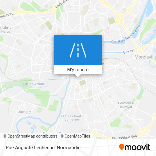 Rue Auguste Lechesne plan