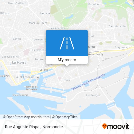 Rue Auguste Rispal plan