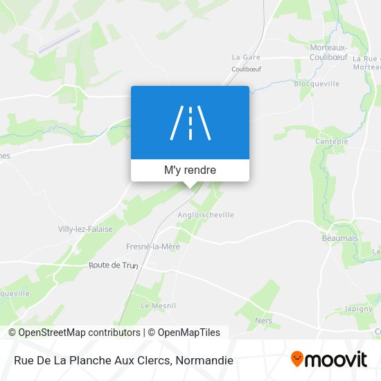 Rue De La Planche Aux Clercs plan